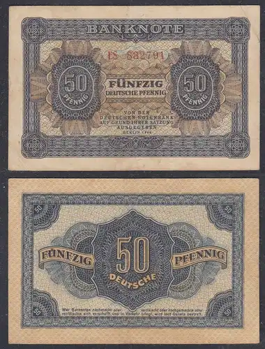 DDR 50 Pfennig 1948 Ro 339b VF (3) Serie ES    (28085