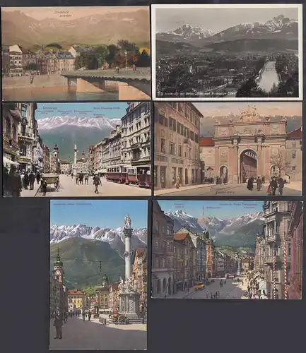 AK 6 Stück Österreich Innsbruck verschiedene Ansichten   (65090