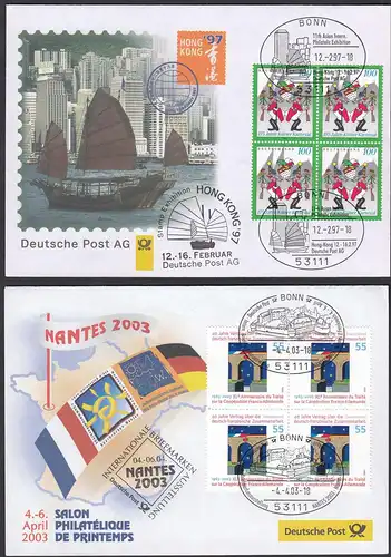 Original Messebriefe der Deutschen Post  2 Stück   (87024