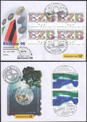 Original Messebriefe der Deutschen Post  2 Stück   (87032