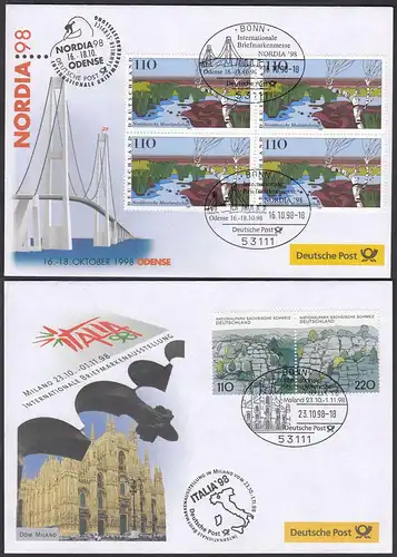 Original Messebriefe der Deutschen Post  2 Stück   (87034