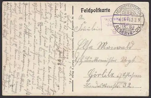 AK Frankreich Granatenmühle in Dontrien 1915 Feldpost   (22148