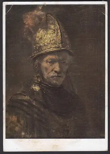 AK Rembrand Der Mann mit dem Goldhelm Museum Berlin     (21636