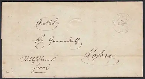 Schweiz Zürich K1r Brief 1852 Bahnpost nach Gossau Inhalt     (23694