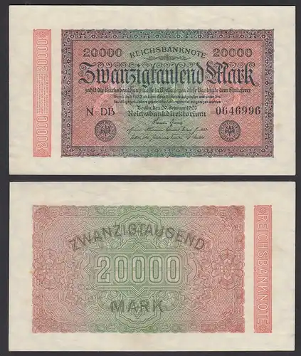 20.000 20000 Mark 1923 Ro 84c - FZ DB - BZ N - VF+ (3+)   (28353