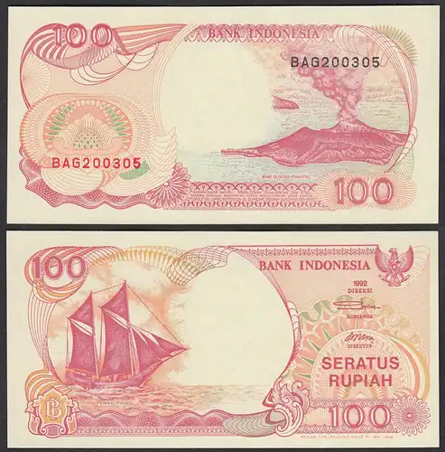 Indonesien - Indonesia 100 Rupiah Banknote 1992 Pick 127c UNC (1)    (28485
