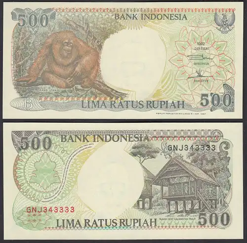 Indonesien - Indonesia - 500 Rupiah 1992/1997 Pick 128f UNC (1)    (28503