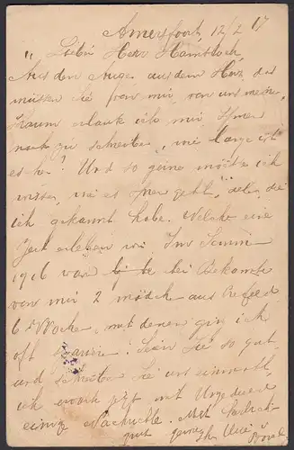 Niederlande - Netherlands 1917 Karte nach Köln Zensur Emmerich Auslandstelle 