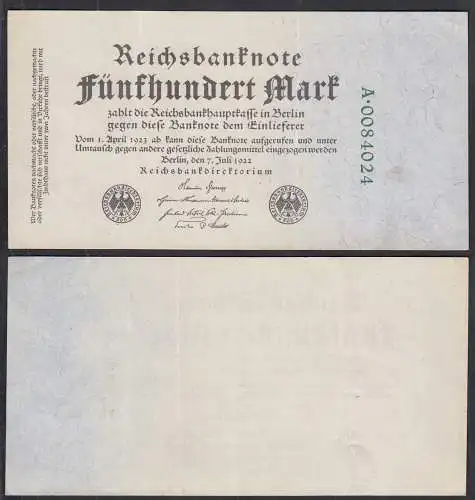 Reichsbanknote 200 Mark 1923 Ro 71b Pick 74 - VF (3) Serie A    (28901