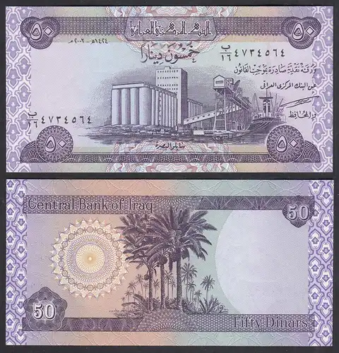 Irak - Iraq 50 Dinar Banknote 2003 Pick 90 UNC (1)    (28908