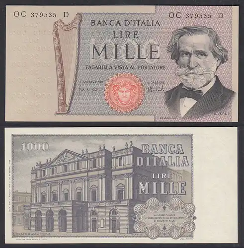 Italien - Italy 1000 Lire Banknote 1975 Pick 101d XF (2)    (28947