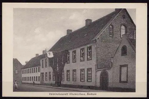 AK Beckum Westfalen Vereinslazarett Vinzenzhaus  (b405