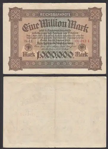 1 Million Mark 1923 Ro 85 Pick 86 FZ': LE BZ: N fast VF (3-)     (29077