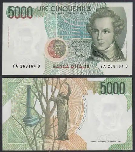 Italien - Italy 5000 Lire Banknote 1985 Pick 111a XF (2)     (29152