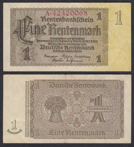 1 RM Reichskreditkasse 1939/44 Ro 551b VF (1) Serie A   (29249