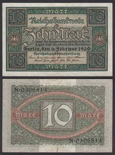 Reichsbanknote 20 Mark 1920 Ro 63a Pick 67 UDR: C Serie: N VF (3)   (29314