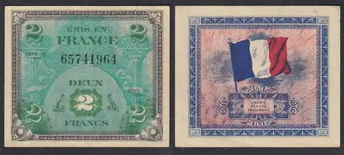 Frankreich - France 2 Francs 1944 Allied Military Currency Pick 114a VF+ (3+)