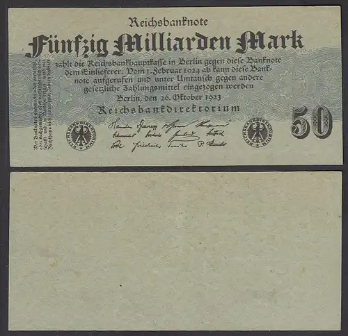 50-Milliarden Mark 1923 Ro 122a Pick 125 XF (2)    (29416