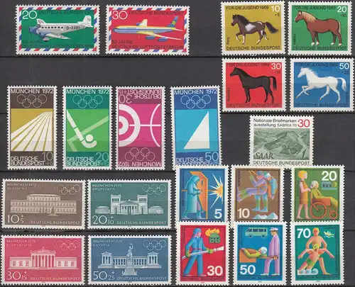 Federal Republic of Germany BRD nice Lot MNH Stamps in sets  (65419
