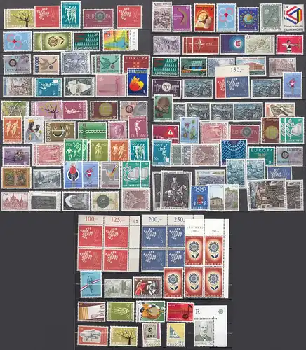 Luxemburg umfangreiches Briefmarken Lot fast nur postfrisch   (65495