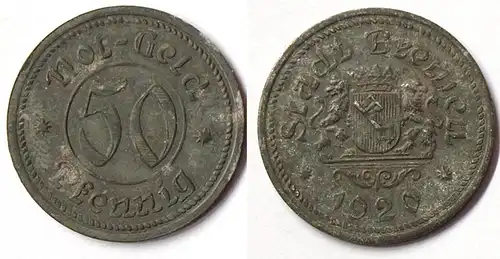 Bremen 50 Pfennig Notgeld 1920 Zink Funck 58.2    (R949