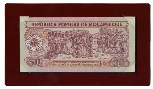 Banknotes of All Nations - Mosambik 50 Meticais 1980 Pick 125 UNC (15625