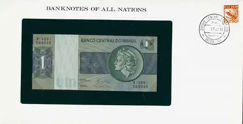 BRASILIEN - BRAZIL 1 Cruzeiro (1980) Pick 191Ac UNC Banknotes of all Nations UNC