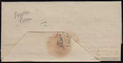 Preussen 1838 Brief ZIRKE (Posen) nach BIRNBAUM m.Inhalt  (23459