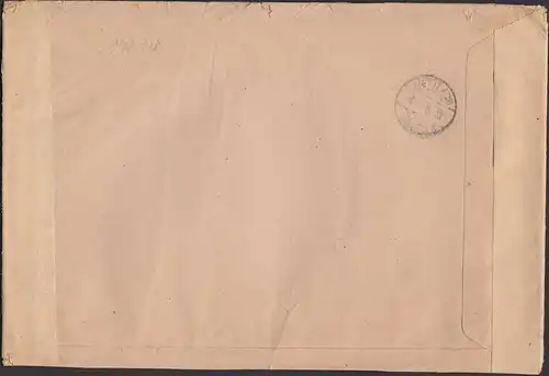 Alliierte Besetzung 1945 R-Brief Mif Behelfs R-Zettel Glaugau - Mettlach (26331