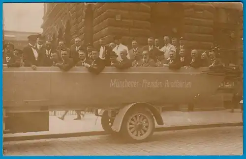 AK Münchener-Fremden - Bus-Rundfahrt München 1928  (1770