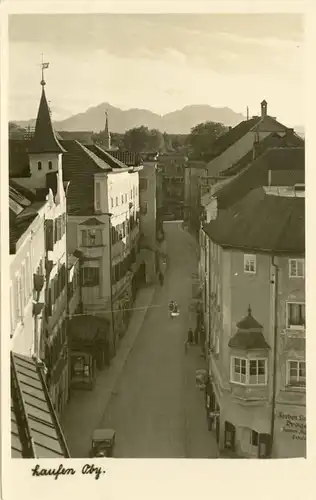 AK Laufen Oberbayern Echt-Foto Straßenkarte  (1803