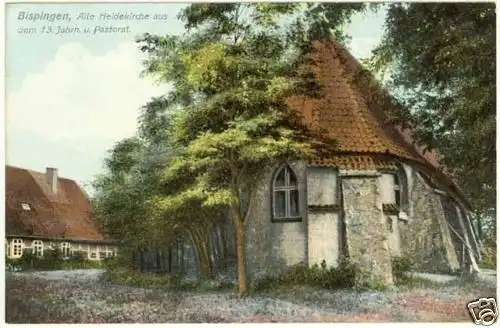  AK Bispingen Alte Heidekirche 13.Jahrh.u.Pastorat  (2204