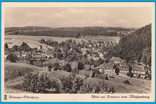 AK Altenau Oberharz Mühlenberg Teilansicht   (2479