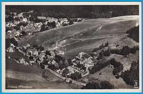 AK Altenau Oberharz Luftbild Echte Fotografie   (2485