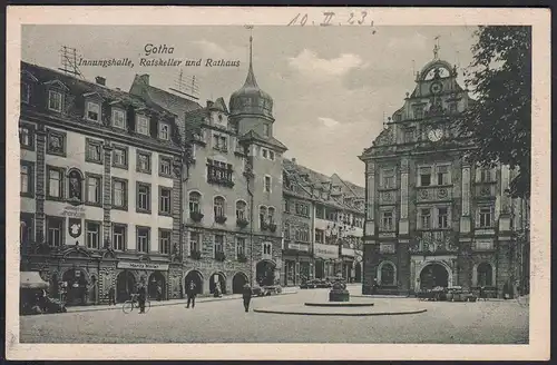 AK Innungshalle Ratskeller Rathaus Gotha   (12283