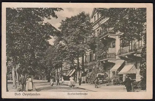 AK Bad Oeynhausen Herforfer Strasse 1922  (17068