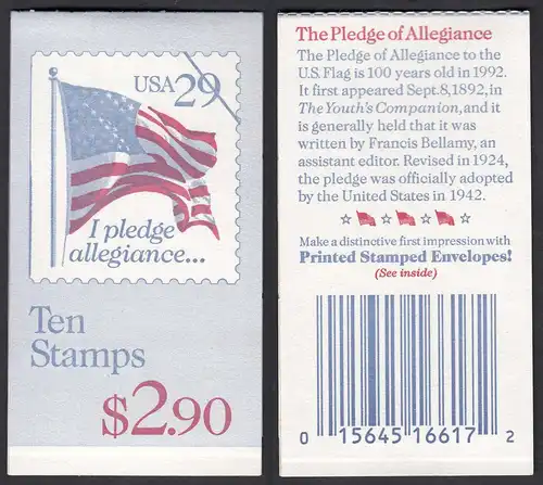 USA postfrisches MH 154 Heftchen   (27634