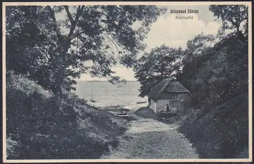 AK Ostseebad Göhren Rügen Schlucht gelaufen 1926    (12593