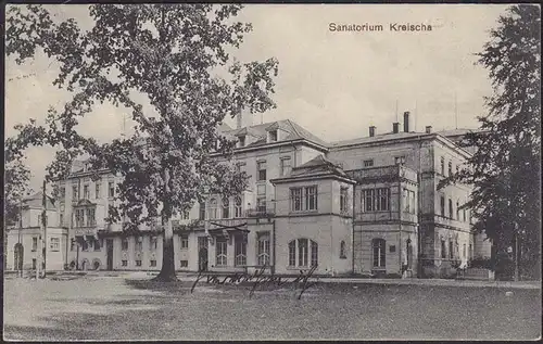 AK Kreischa Sanatorium 1928 gelaufen nach Frankenberg     (12558
