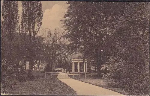 AK Bad Pyrmont 1919 Erdbeertempel Kurhaus Kurpark   (12552