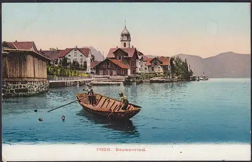 AK Schweiz Beckenried Vierwaldstättersee Stadtansicht vom See     (12614
