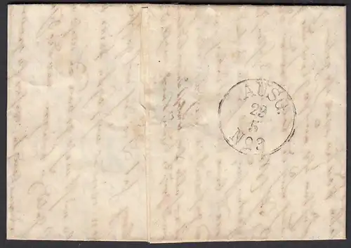 1861 Alter Brief mit Inhalt von FRIEDEBERG K2 Schlesien nach Glogau  (28680