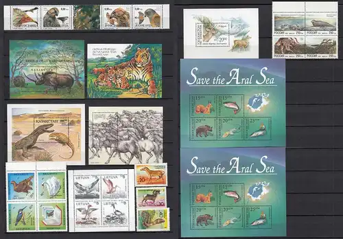 Seltenes und schönes Stamp Lot Tiere Vögel Birds Wildlife ** MNH  (21593