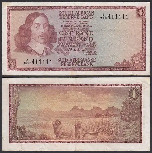 Südafrika - South Africa 1 Rand (1967) Pick 110b VF (3)     (25563