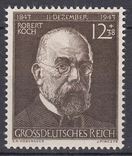 3.Reich DR WW2 - 1944 Mi.Nr. 864 ** MNH Geburtstag Robert Koch    (19926