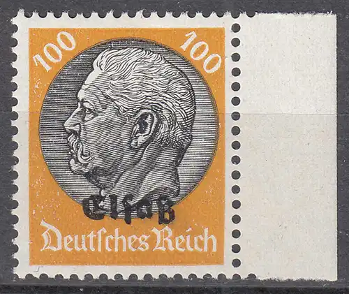 Deutsche Besetzung 2.WK Elsass 100 Pfennig Mi. 16 ** MNH   (30205