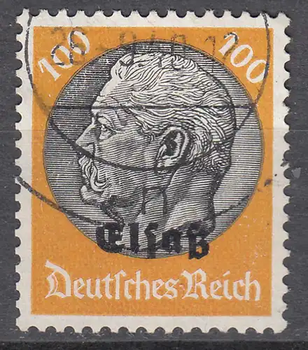 Deutsche Besetzung 2.WK Elsass 100 Pfennig Mi. 16 gestempelt used   (30206