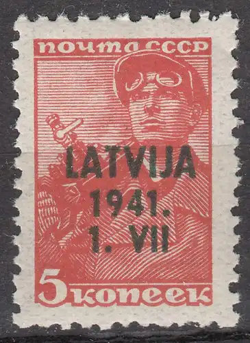 Deutsche Besetzung 2.WK Lettland Mi. 1 ** MNH   (30211