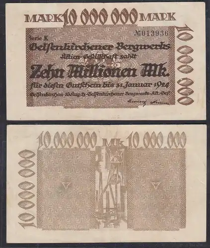 Gelsenkirchener Bergwerks-Gesellschaft 10 Millionen Mark 1923    (30323