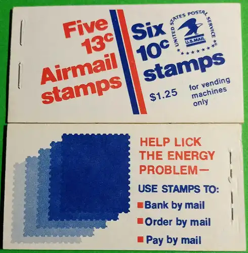 USA 1974 United States of America Booklet MH 89 postfrisch ** MNH    (65583